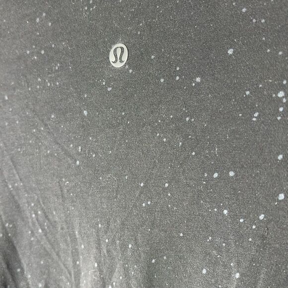 Lululemon women’s long sleeve tee black speckled lightweight airy athleisure - Picture 5 of 5